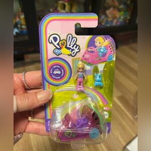 Polly Pocket Pollyville Micro Doll Watermelon Metal Car and Mini Hippo 2025